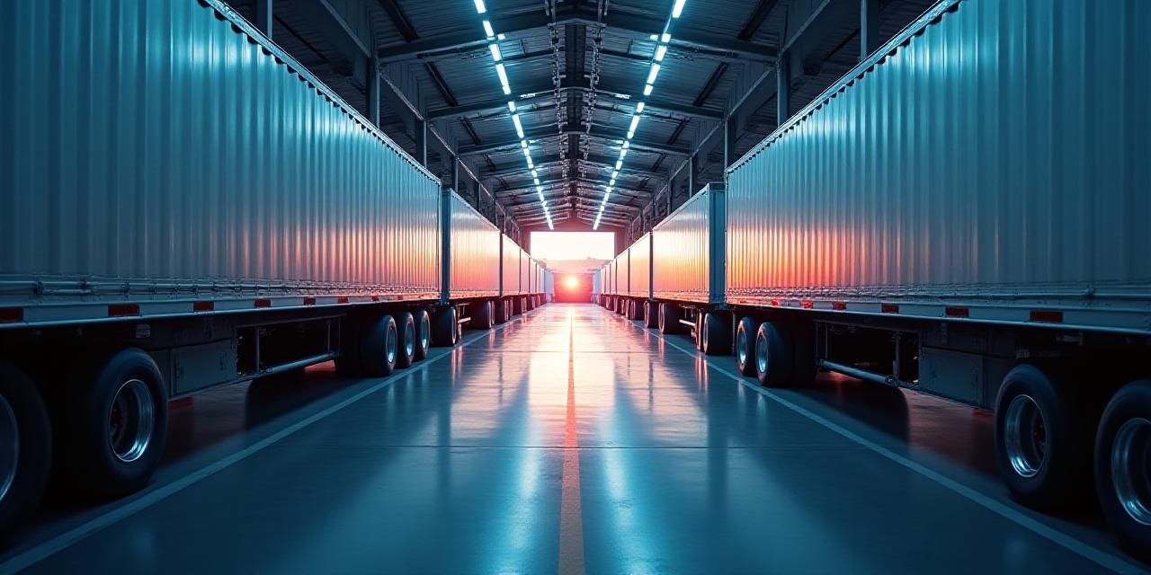 Secure logistics and data protection concept